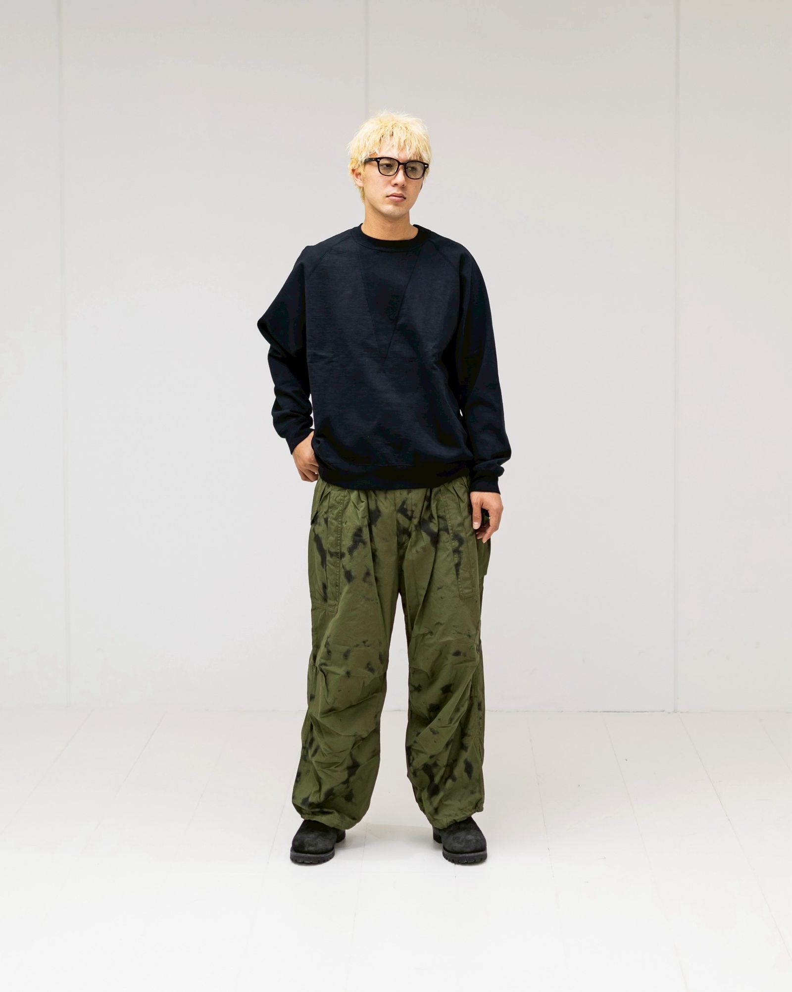 Gurank 25FW スウェット Loop wheel HT big long-t (2548B)BLACK☆新作発売！