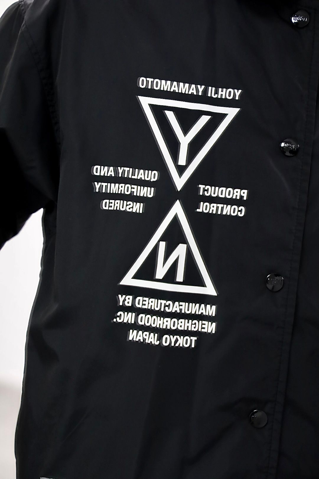 Yohji Yamamoto × NEIGHBORHOOD ウィンドブレーカージャケットスタイル