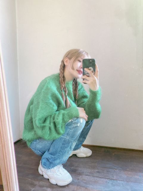 セントマイケル23AW 新作モヘアニット style.2023.10.19