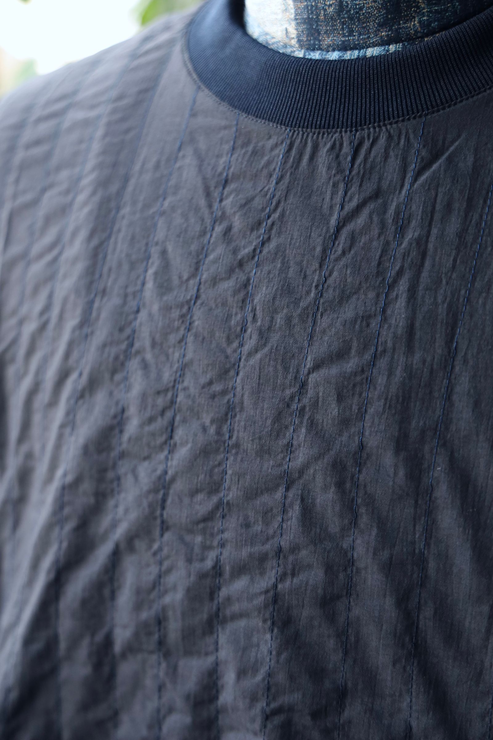S.F.C 25SS エスエフシー STITCHED NYLON SS TEE(SFCSS25S08)Navy