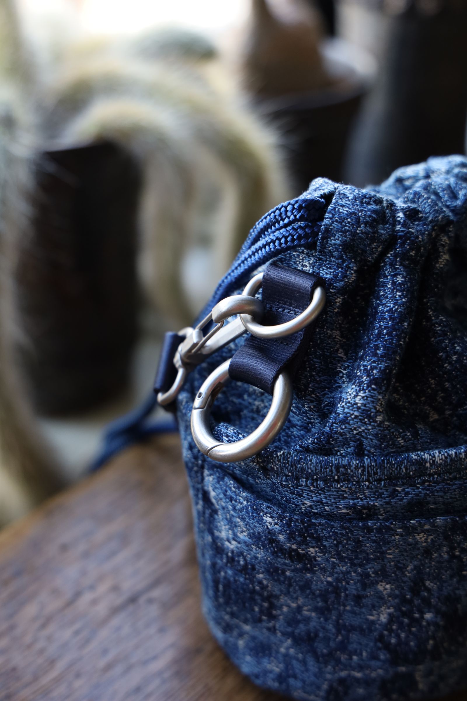 ファンダメンタル バック<master-piece> DRAWSTRING BAG (FA25/SPMP12)INDIGO