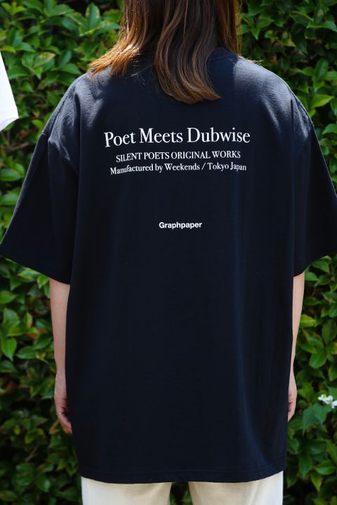 Graphpaper POET MEETS DUBWISE for Graphpaper Oversized Tee “WORDS AND SILENCE” style. 2021.05.29.