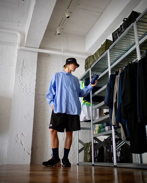 FreshService SPOT CORPORATE UNIFORM L/S SHIRT(L.BLUE) style 2024.6.28