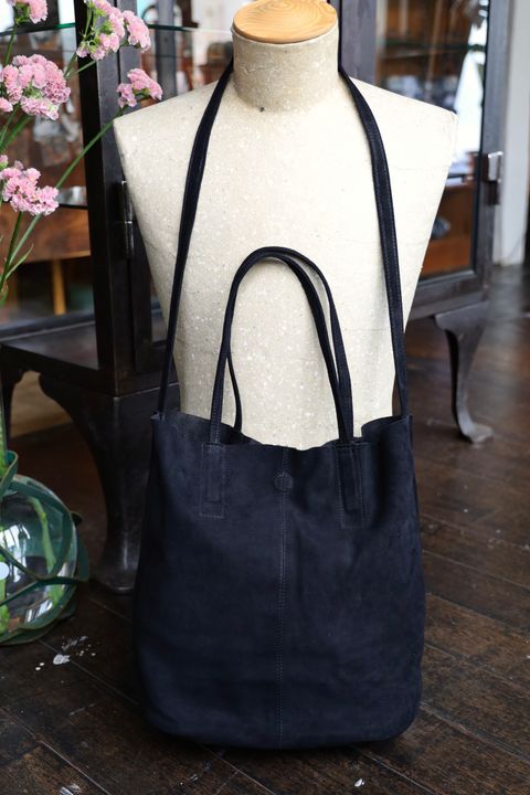 Morphee / モルフェトートバッグ 3WAY MIDIUM TOTE(LONG)OIL SUEDE BLACK☆3月7日発売！
