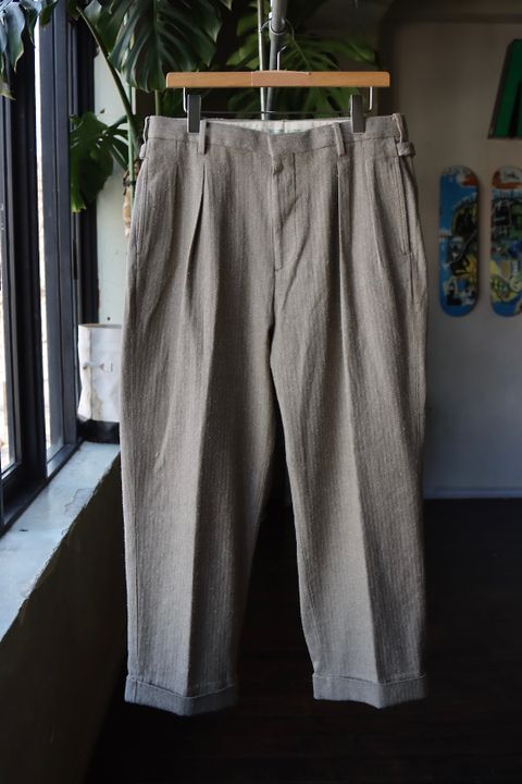 アプレッセ23SSパンツ Herringbone Trousers (23SAP-04-16H)BEIGE