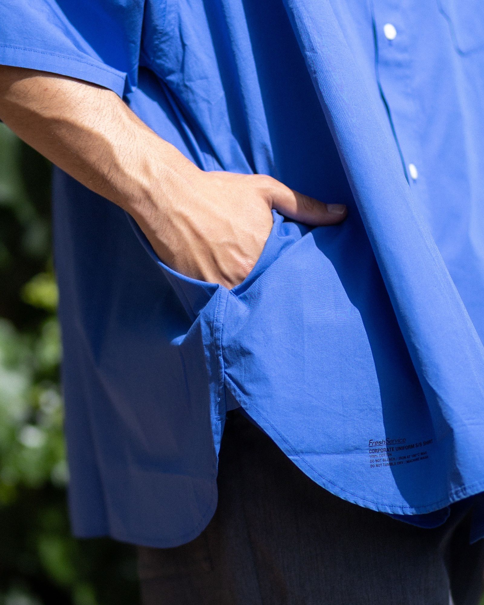 フレッシュサービス CORPORATE UNIFORM S/S SHIRT(BLUE)