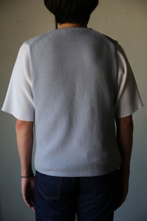 MATSUFUJI Modified Farmers Knit Vest style.2021.1.16.