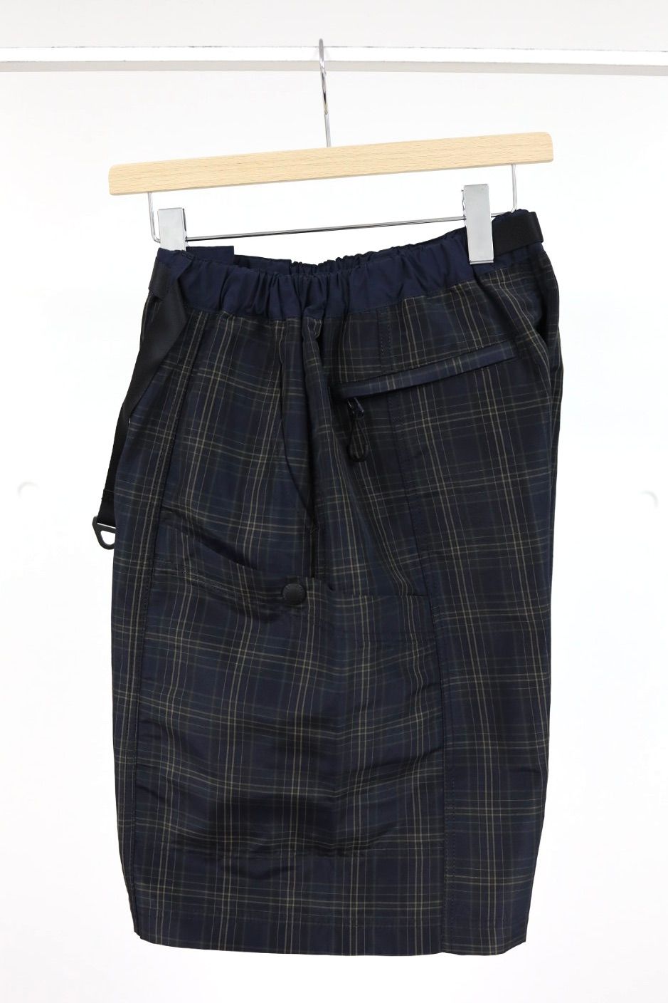コムデギャルソンオム26SS エステルラミーチェックショーツ(HQ-P027-051)NAVY☆4月3日(金)発売！