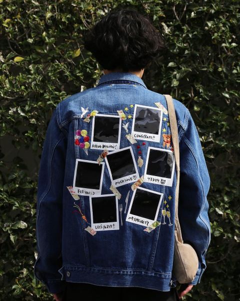 doublet MEMORIAL POLAROID DENIM JACKET(21SS06BL115) style. 2021.03.29.