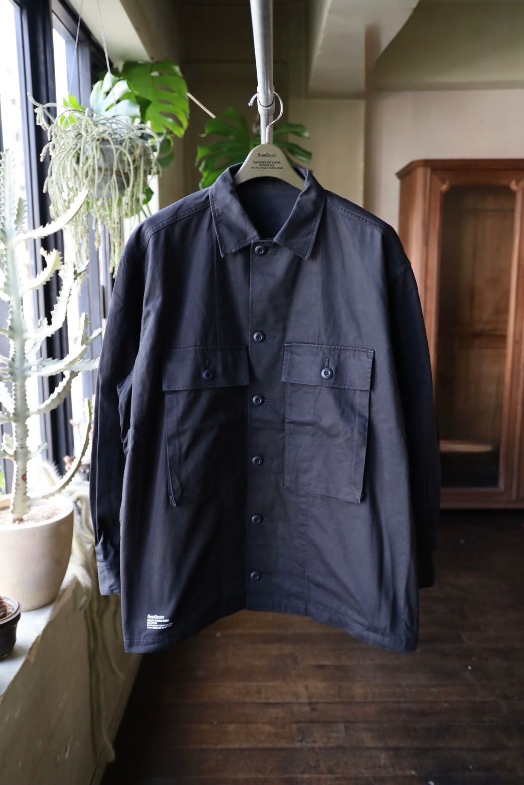 フレッシュサービス UTILITY FATIGUE SHIRT(FSC251-20138)NAVY