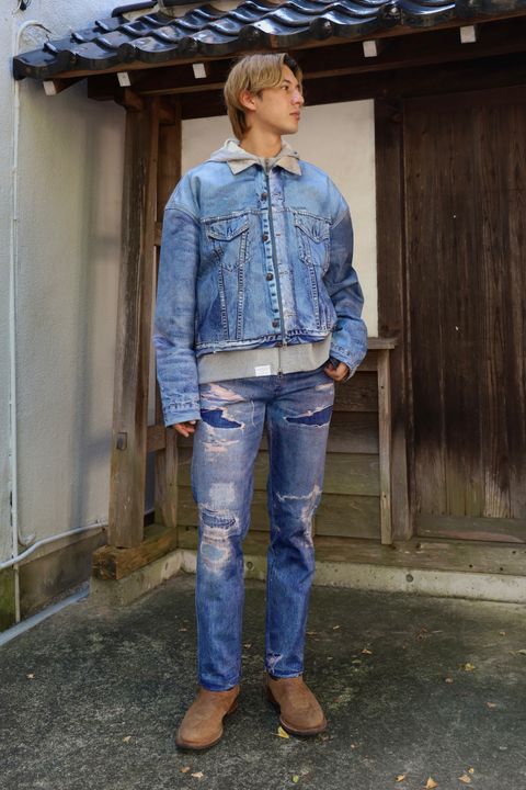 TALKING ABOUT THE ABSTRACTION LAYERED PRINT PARKA スタイル