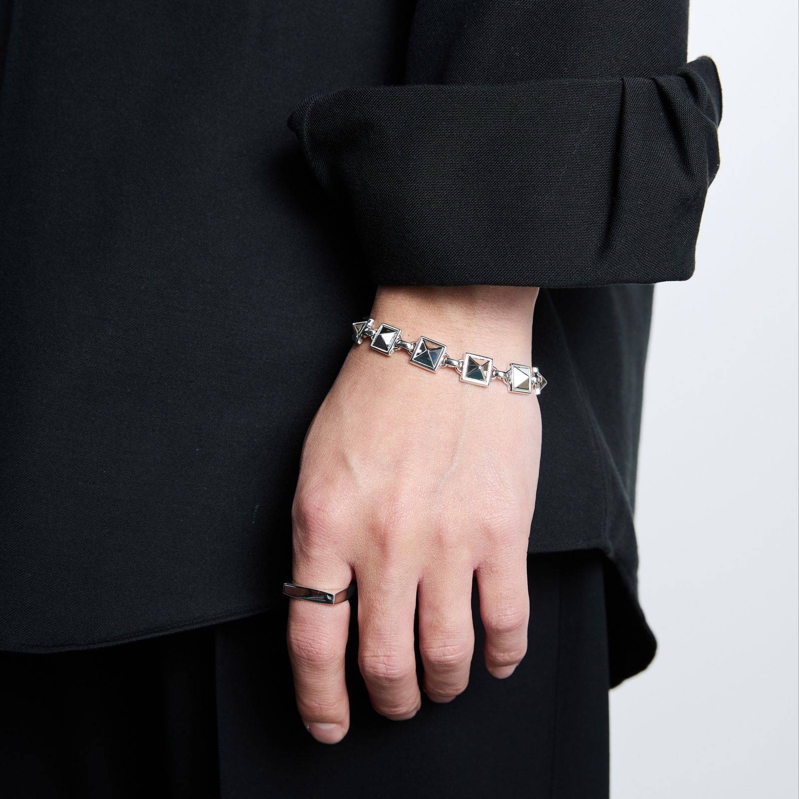 XOLO JEWELRY ブレスレット / Studs Link Bracelet -10mm- (XOB113)SILVER925☆新作発売！