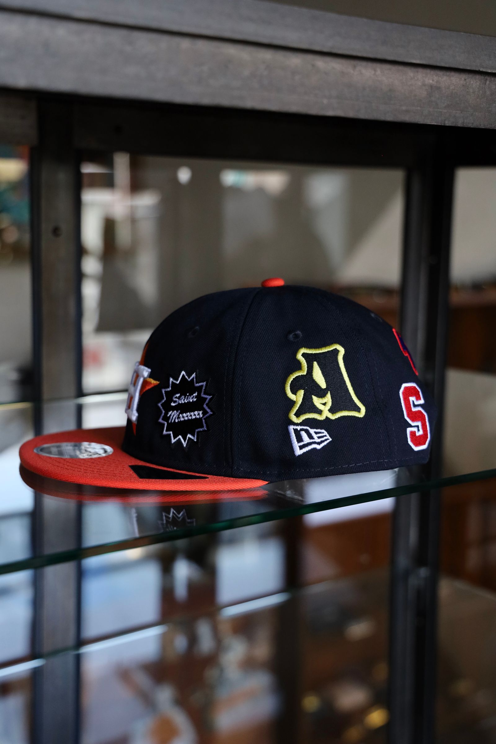セントマイケル25SS ASTROS NE_CAP(SM-HR8-0000-C48)NAVY+ORANGE