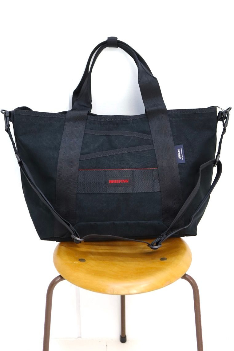 コムデギャルソンオム 綿キャンバスバイオストーン加工バッグ(HQ-K201-051)BLACK☆2月6日(金)発売！