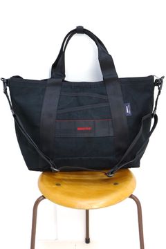 コムデギャルソンオム 綿キャンバスバイオストーン加工バッグ(HQ-K201-051)BLACK☆2月6日(金)発売！