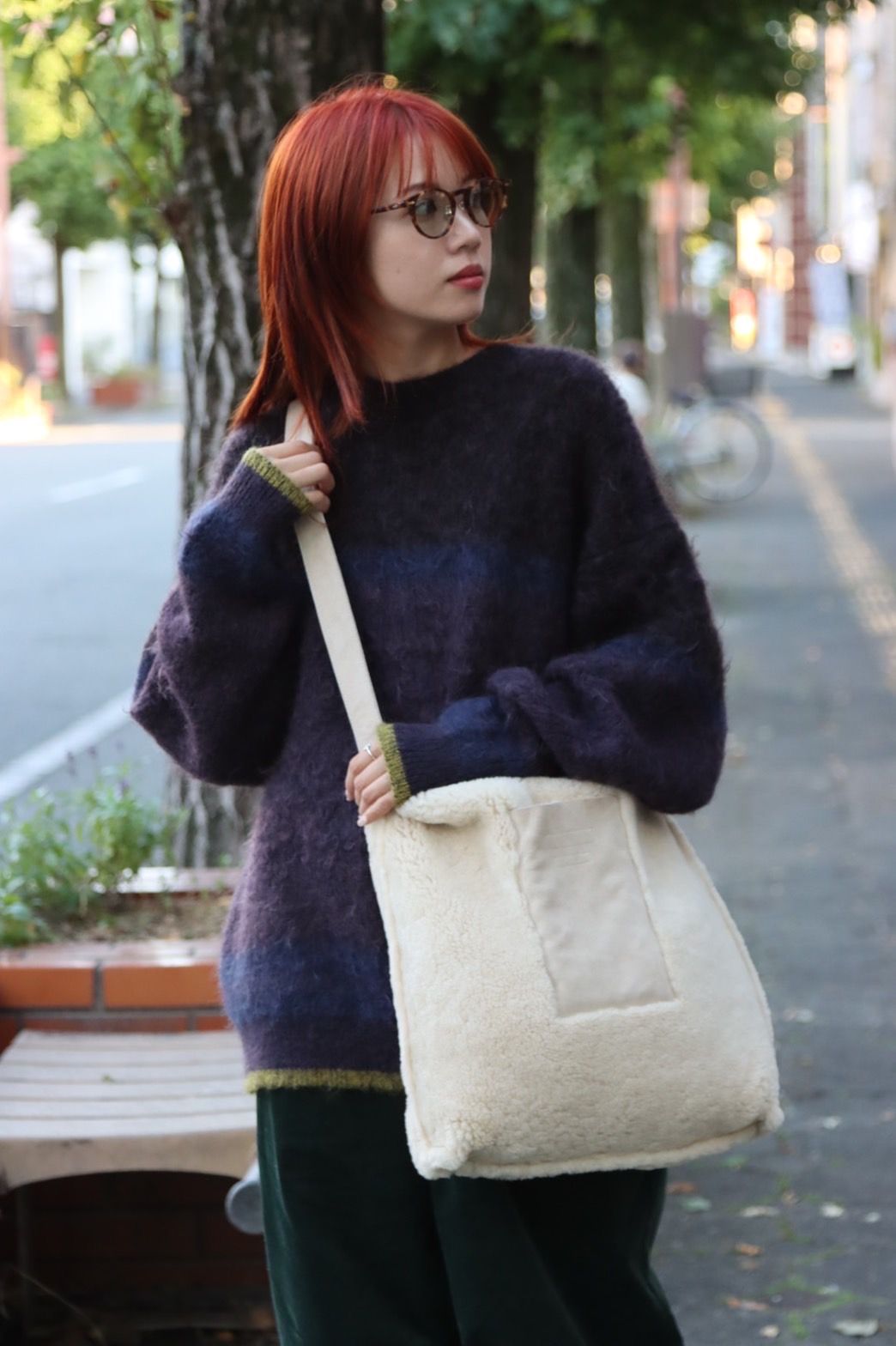 ヨーク22AW REVERSIBLE MOUTON BAG(YK22AW0400A)BEIGE※10月1日(土)発売