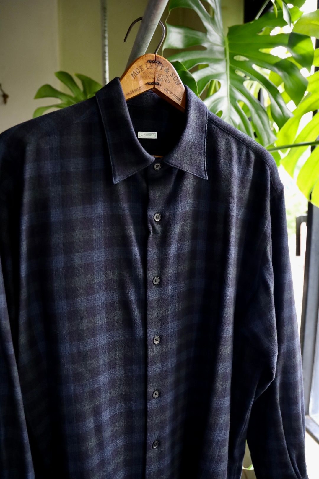 アプレッセ 2026 STYLE2 Wool Regular Collar Shirt(26AAP-02-21)CHECK☆9月19日(土)発売！