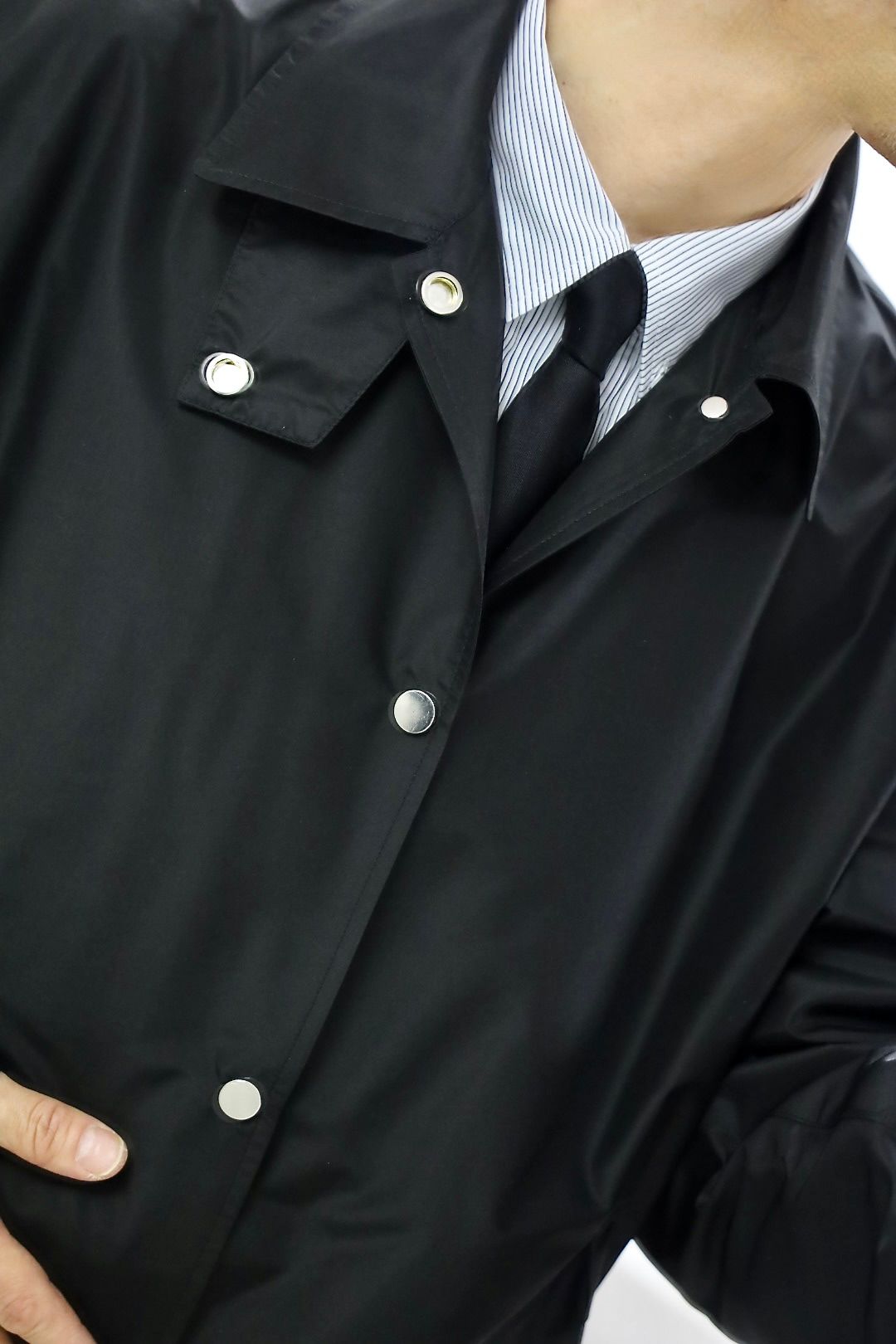 MARKAWARE 26SS シルクタフタコーチジャケットCOACH JACKET Ⅲ(A26A12BL02C)BLACK☆新作発売！