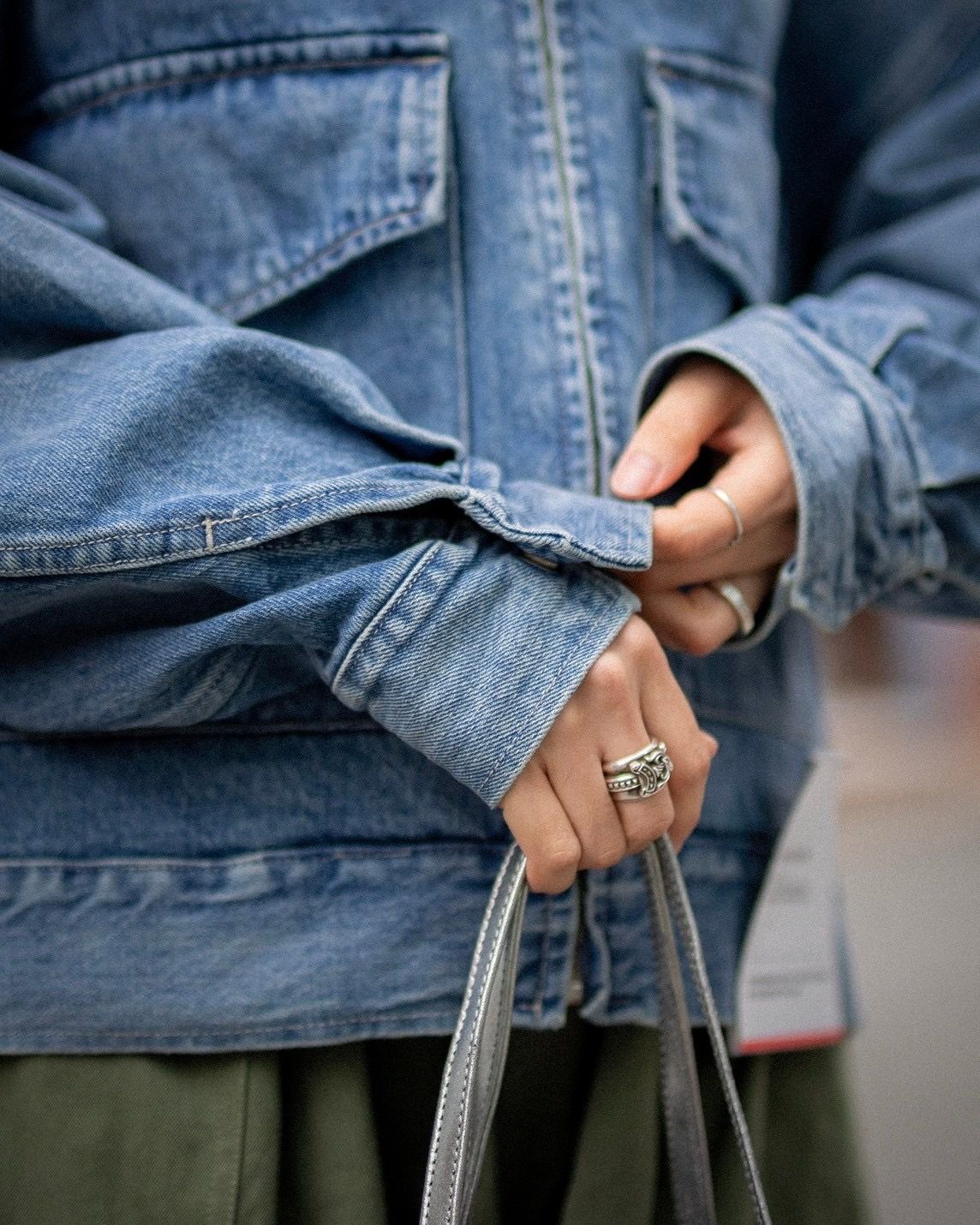 Graphpaper - Graphpaper 25SS WOMENS Selvage Denim Zip Jacket