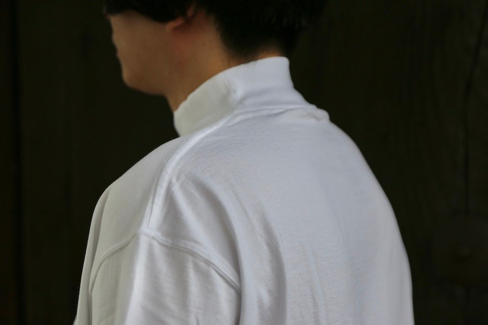 Graphpaper S/S Mock Neck Tee(GU212-70056B) style.2021.5.15.