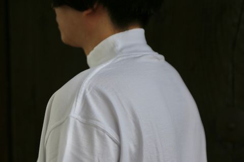 Graphpaper S/S Mock Neck Tee(GU212-70056B) style.2021.5.15.