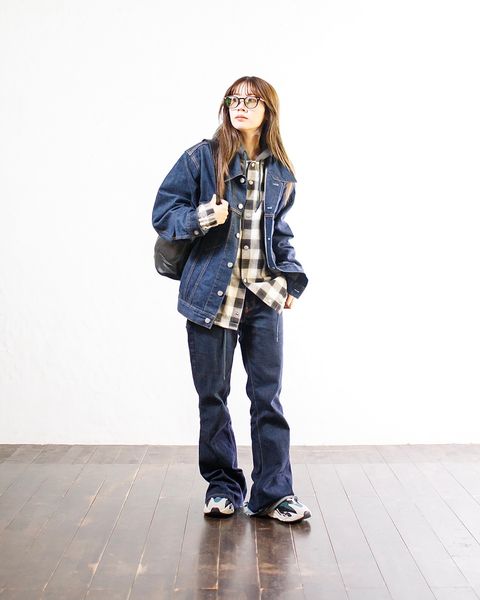 SEDAN ALL-PURPOSE Flannnel Hoodie&デニムセットアップstyle.2024.11.16