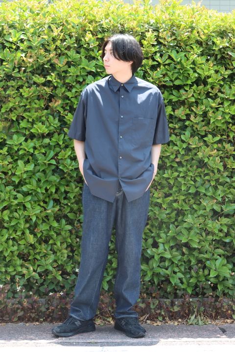 Graphpaper  Broad S/S Oversized Regular Collar Shirt style.2022.6.4