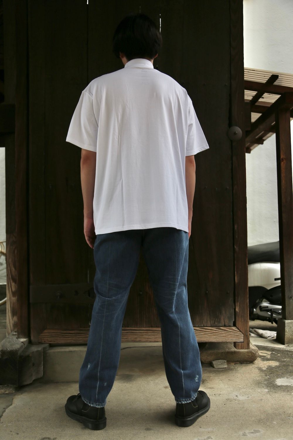 Graphpaper S/S Mock Neck Tee(GU212-70056B) style.2021.5.15