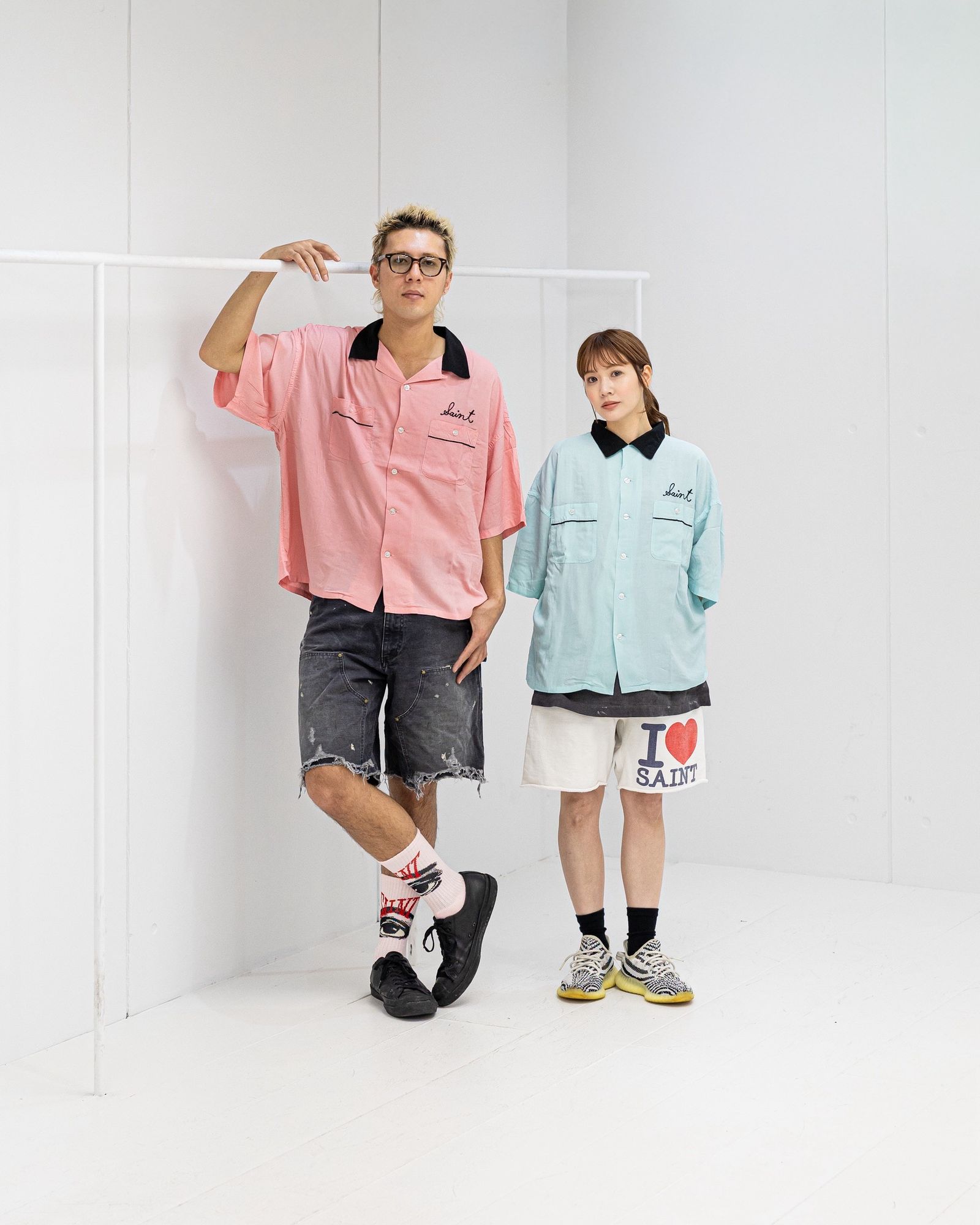 セントマイケル 26SS BOWLING SHIRT(SM-MK8-0000-036)PINK