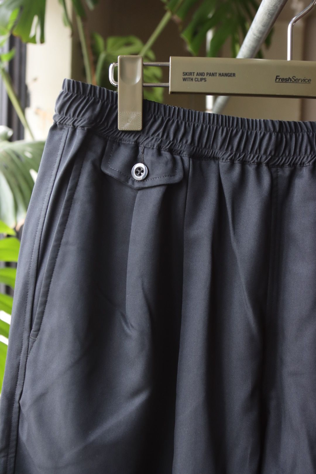 フレッシュサービスCOOLFIBER TWO TUCK EASY SHORTS (FSC252-40027)BLACK
