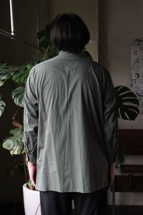blurhms High Count Chambray Pullover Washed Shirt(BHS22S014) style. 2022.01.24.