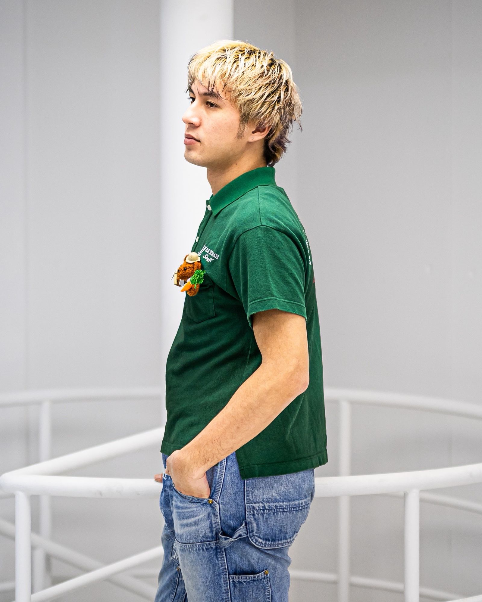 doublet ダブレット26SS POLO SHIRT WITH MY WORKWEAR BEAR (26SS22CS242) GREEN★2月14日(土)発売！