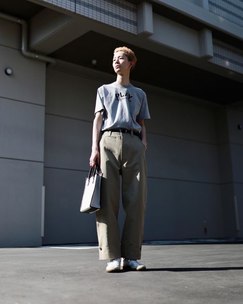 PLAY COMME des GARCONS プレイコムデギャルソン23SS ロゴ&ハートTシャツ スタイル