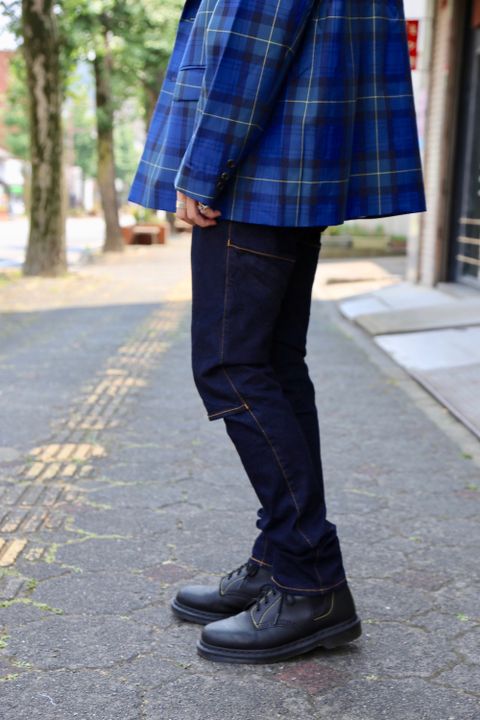 JieDa TARTAN CHECK JACKET "BLUE"Style.2020.8.22.
