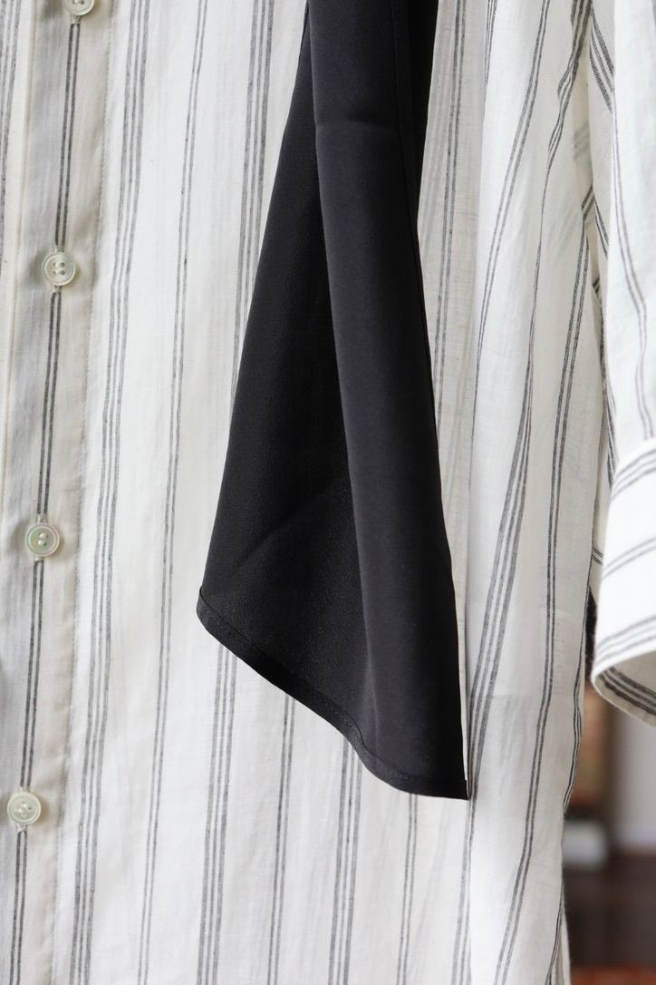 Yohji Yamamoto シルクロングスカーフ (HW-L12-403-1A26)BLACK☆7月8日(水)発売！