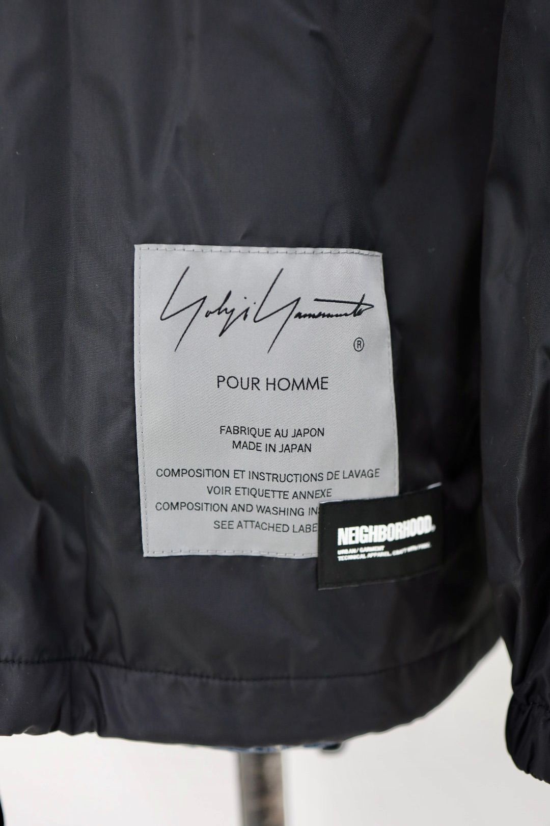 Yohji Yamamoto × NEIGHBORHOOD ウィンドブレーカージャケット(HK-Y91-600-1S26)BLACK★12月5日(金)発売！