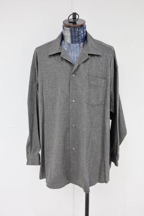 グラフペーパー 25AW SIDOGRAS Cotton Herringbone Flannel Sleeping Shirt(GM254-50044)GRAY☆10月25日(土)発売！