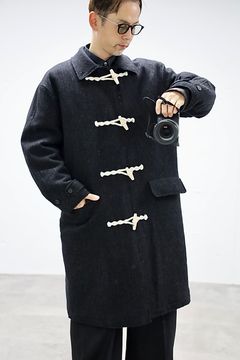 COMME des GARCONS HOMME ストライプダッフルコートスタイル2025.10.3.