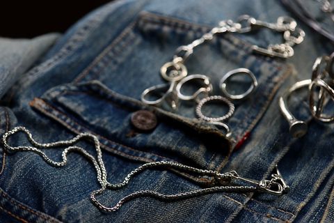 A.PRESSEデニム Washed Denim Wide Pantsスタイル