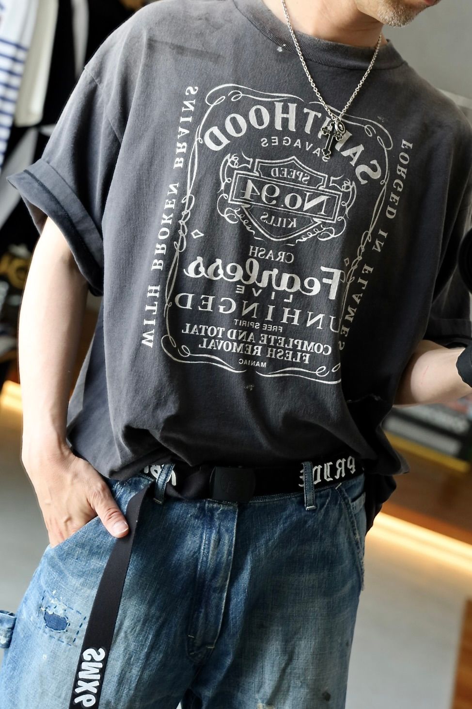 SAINT M×××××× STHD. SS TEE FEARLESSスタイル2025.5.26. | 6707