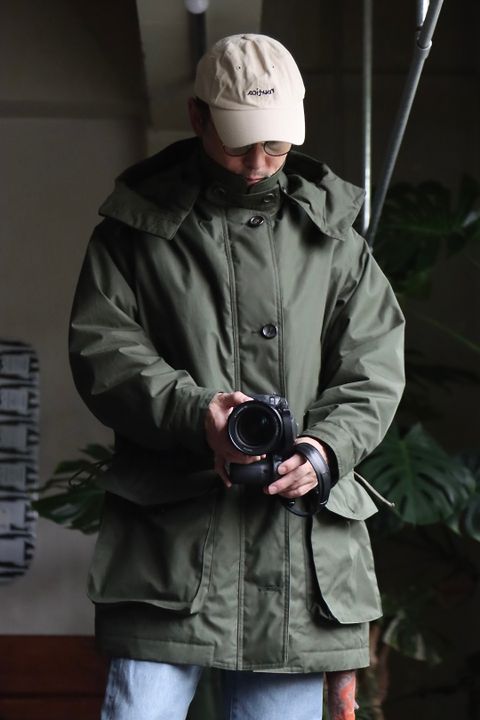 アプレッセ22FW Ventile Hunting Half Coatスタイル.2022.10.1.
