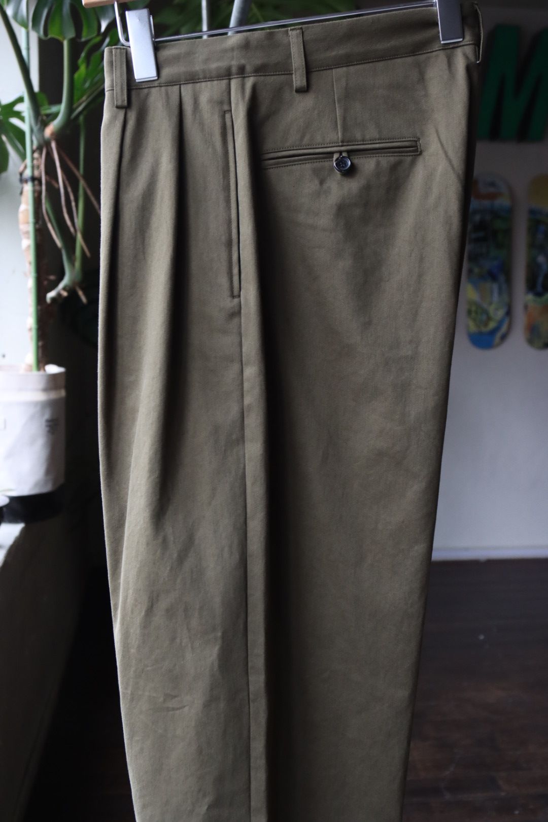 apresse Chino Trousers denim スラックス チノ A.PRESSE - アプレッセ24SS Work Chino Trousers (24SAP-04-17K