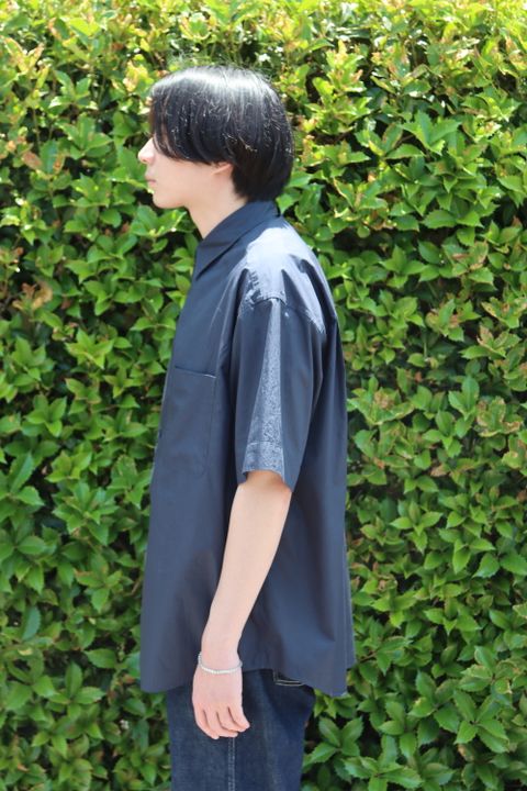 Graphpaper  Broad S/S Oversized Regular Collar Shirt style.2022.6.4