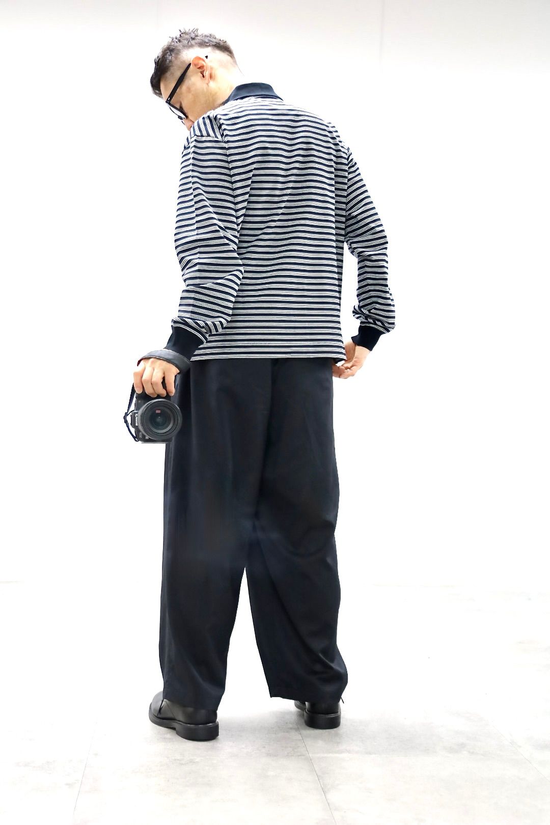 マーカ 26SS シャツカーディガン SHIRT CARDIGAN(M26A14CS01C)BLACK BORDER☆新作発売！