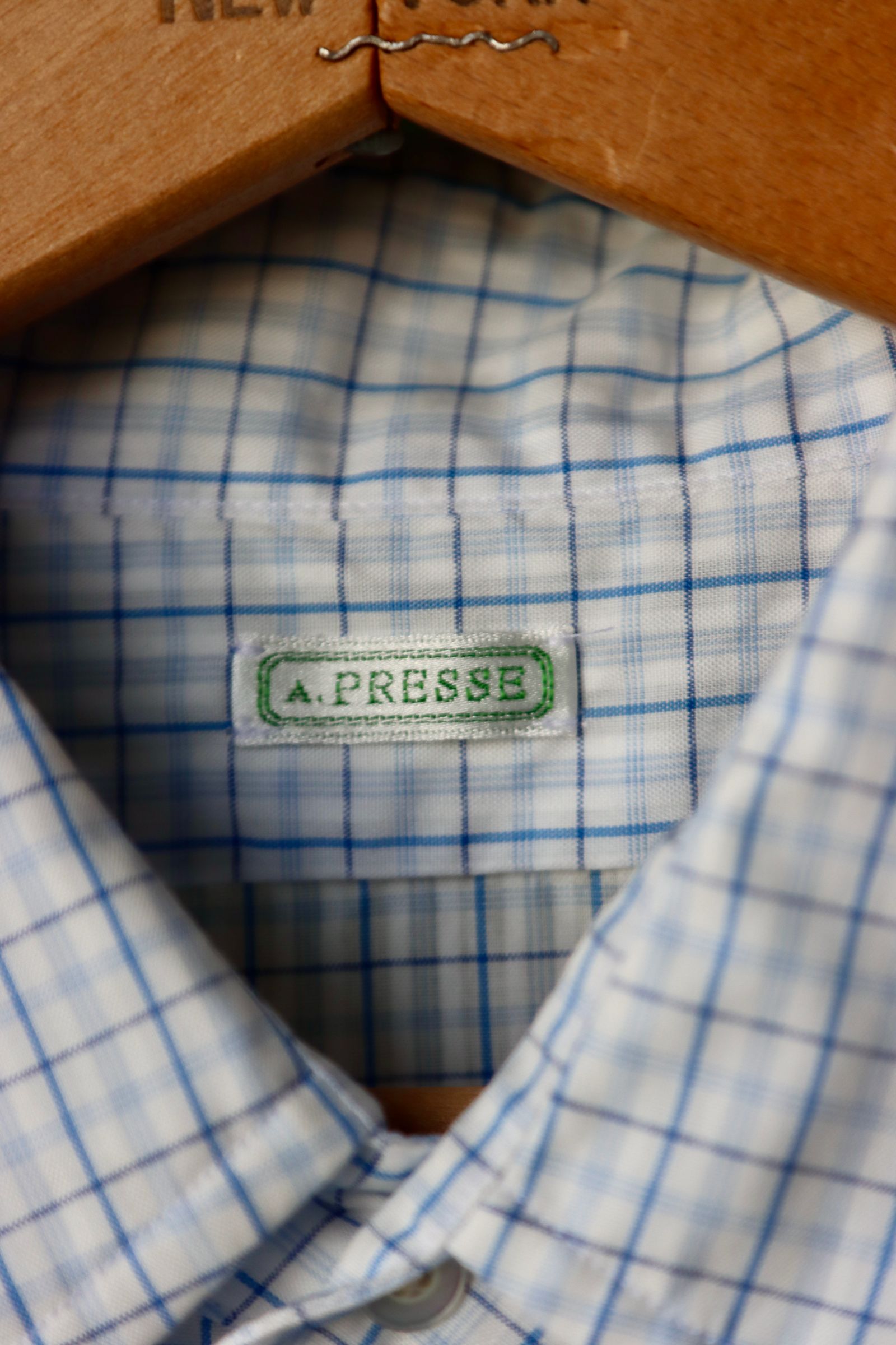 A.PRESSE - アプレッセ23SS Regular Collar Shirt (23SAP-02-04H)SAX