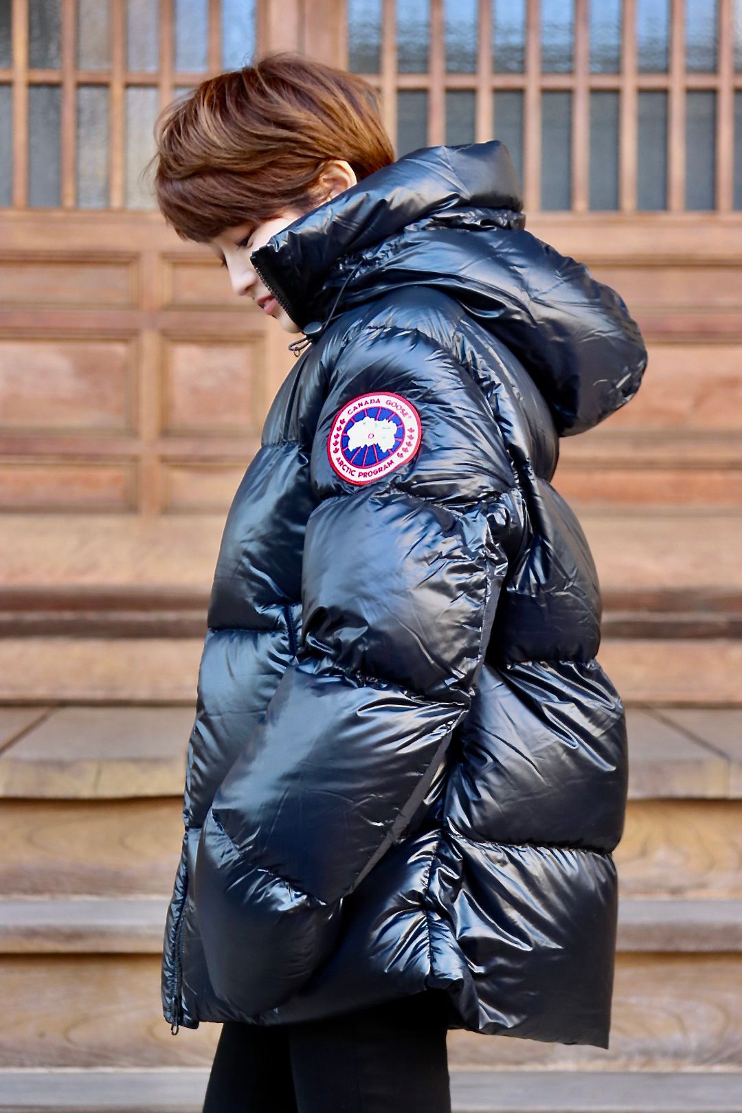 値下げ！美品カナダグースブラックレーベル／CANADA GOOSE シェルバーン-