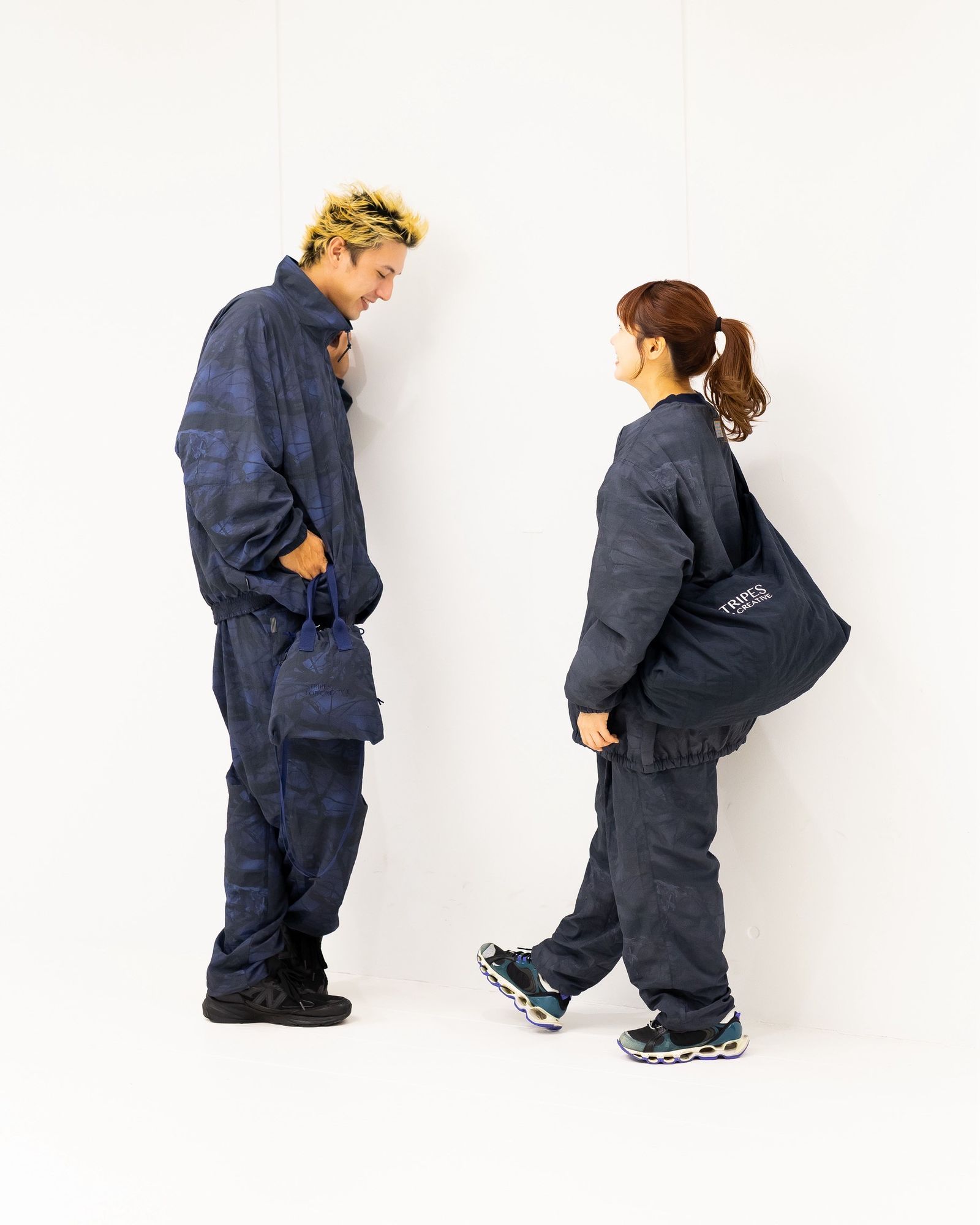 S.F.C 25FW エスエフシー WIDE TAPERED EASY PANTS (REAL TREE CAMO)  (SFCFW25P03)Navy Tree Camo