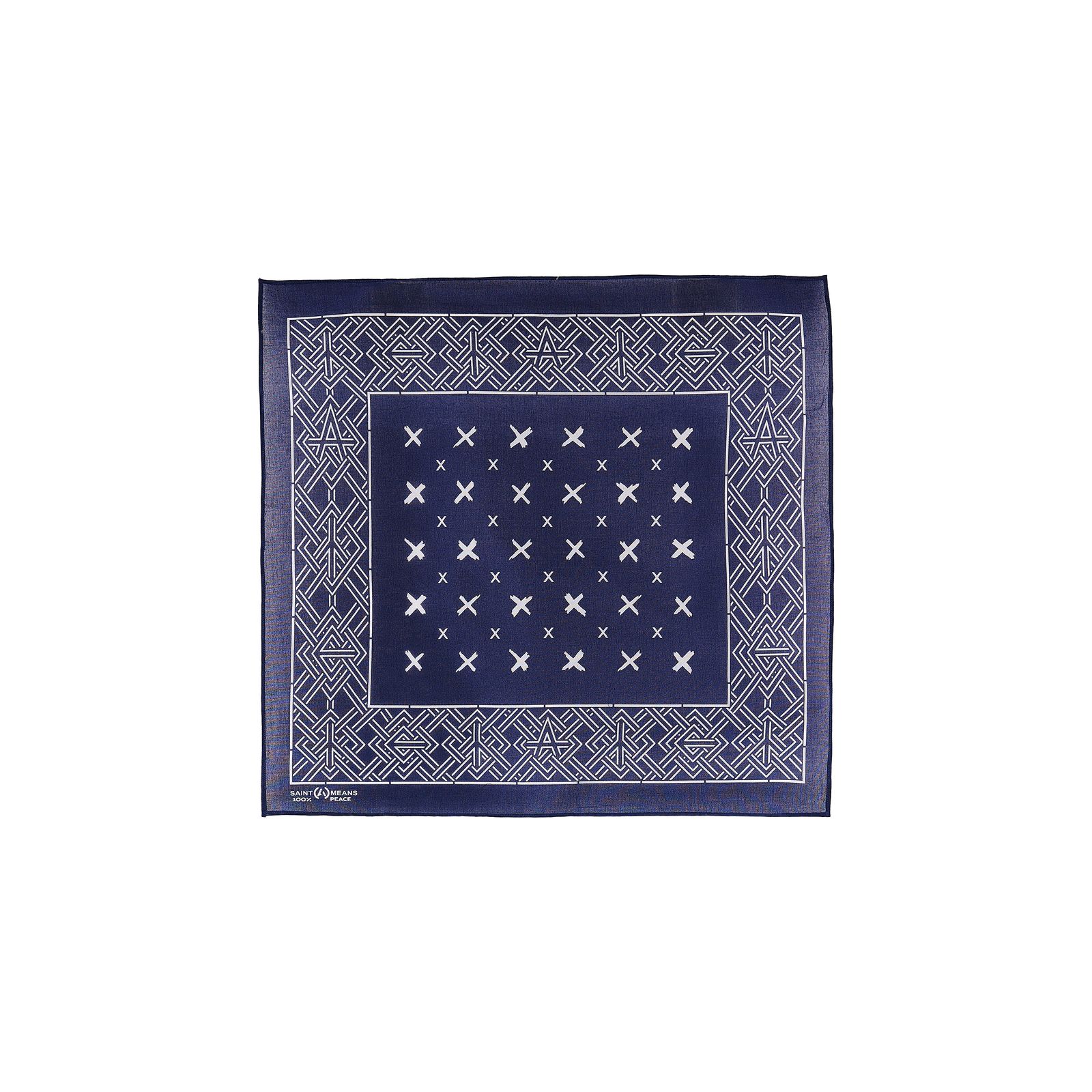 セントマイケル 26AW CROSS BKM_BANDANA(SM-MK1-0000-C62)NAVY☆8月8日(土)発売！