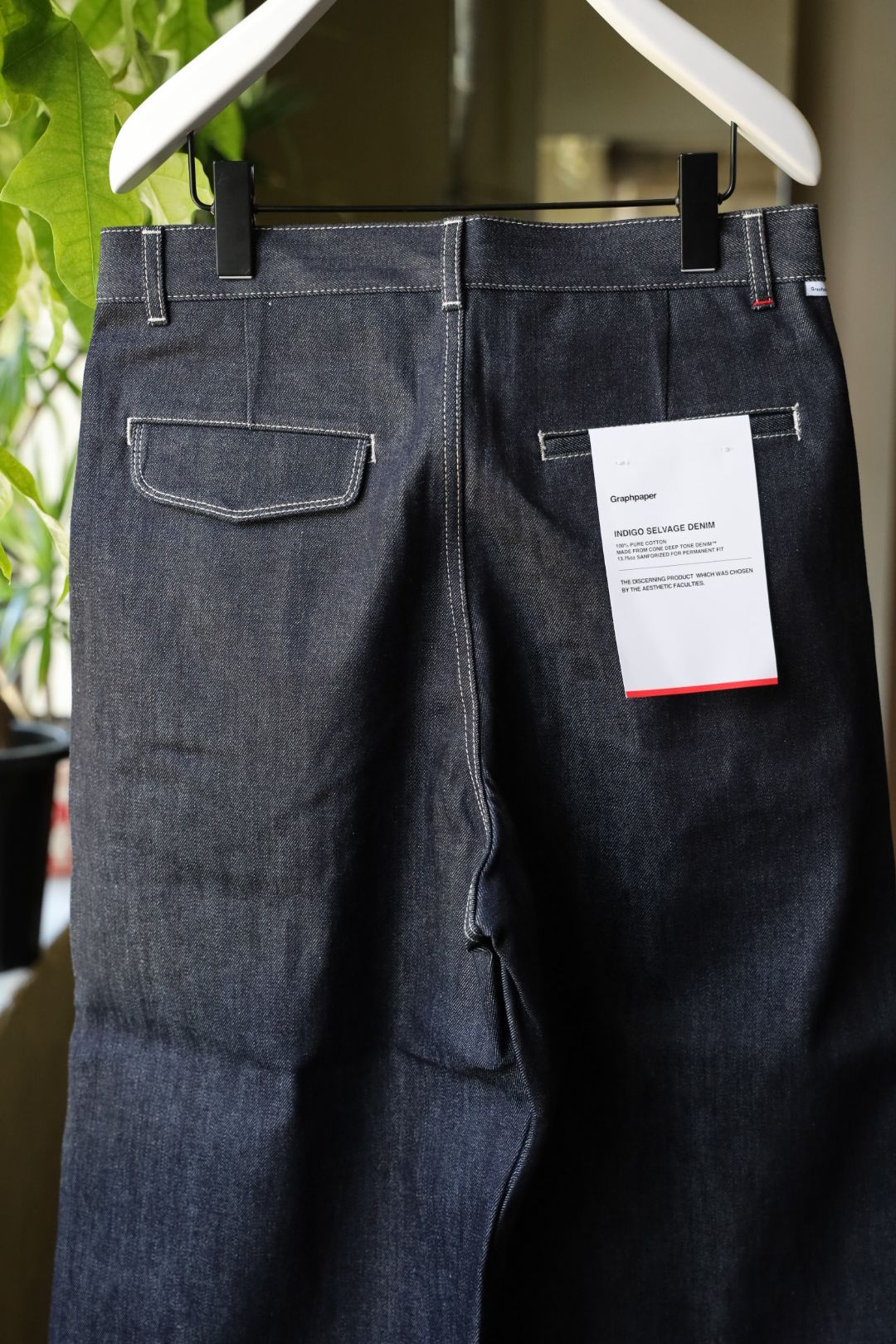 グラフペーパー25AW Selvage Denim Two Tuck Pants(GU253-40061RB)INDIGO_RIGID
