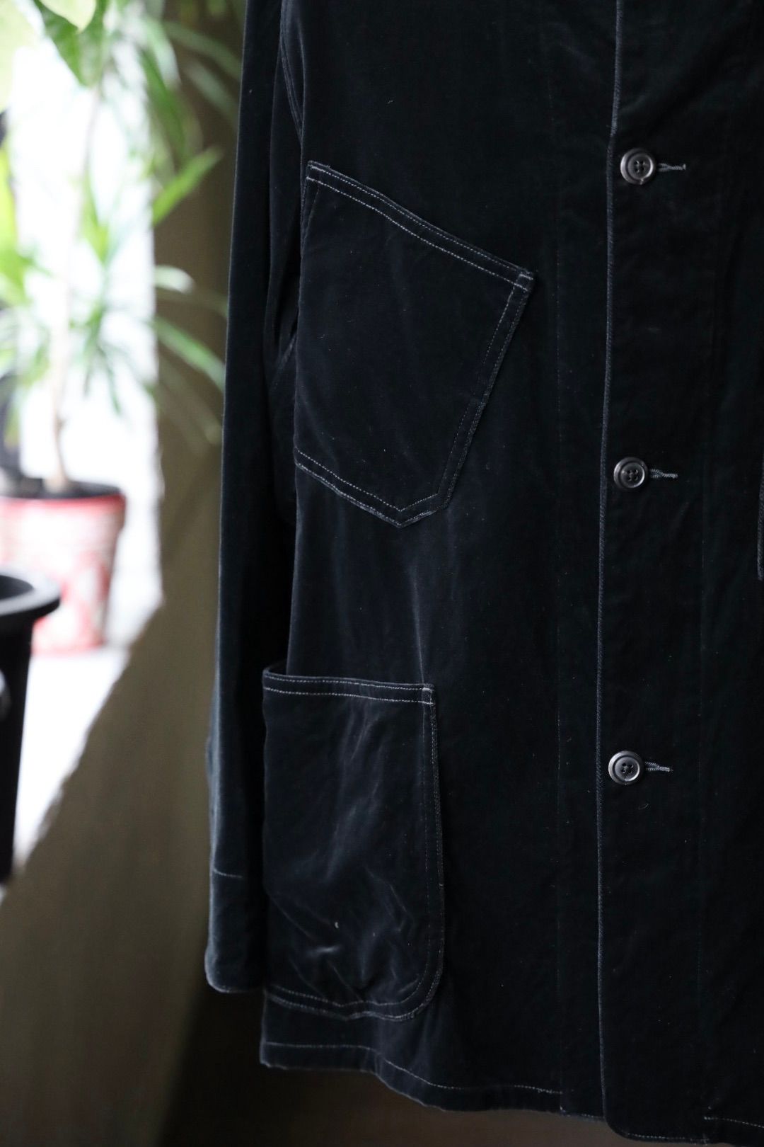 blurhms 25FW Velvet Work Jacket(BHS25F027Vel)black☆8月29日(金)新作発売！